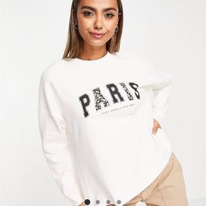 New with Tags - ASOS pearl Paris sweater